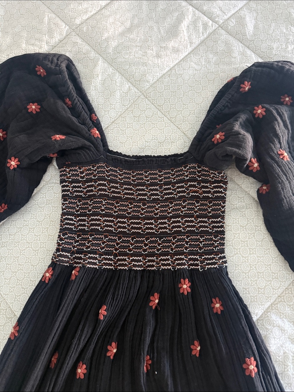 Free People Dalia Puff-Sleeve Maxi Dress - Picture 3 of 5